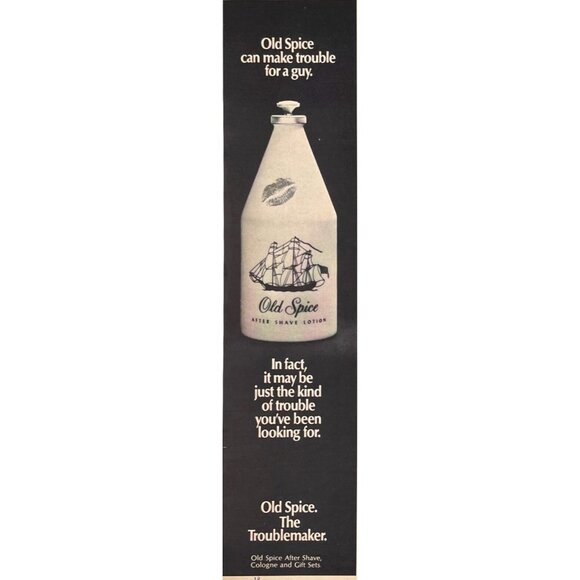 1968 Old Spice After Shave Ad Original Print Vintage The Troublemaker u - Picture 1 of 4